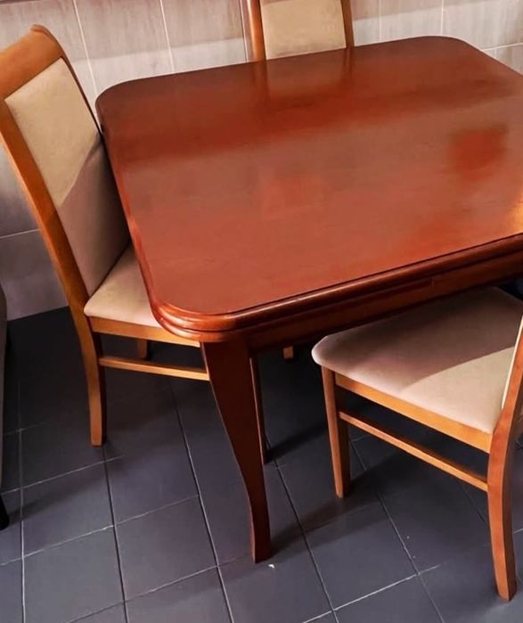 Mesa cerejeira 110cm extensível ate 190cm