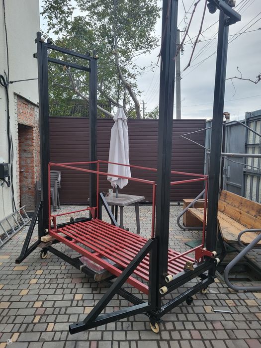 Подъёмник фасадный 5м на колёсах