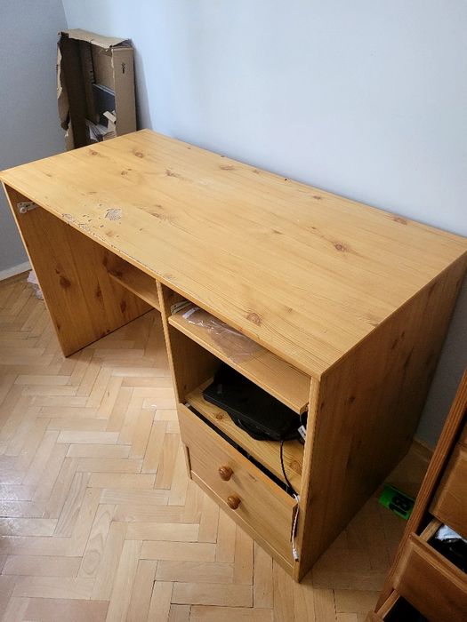 Drewniane biuro do prace