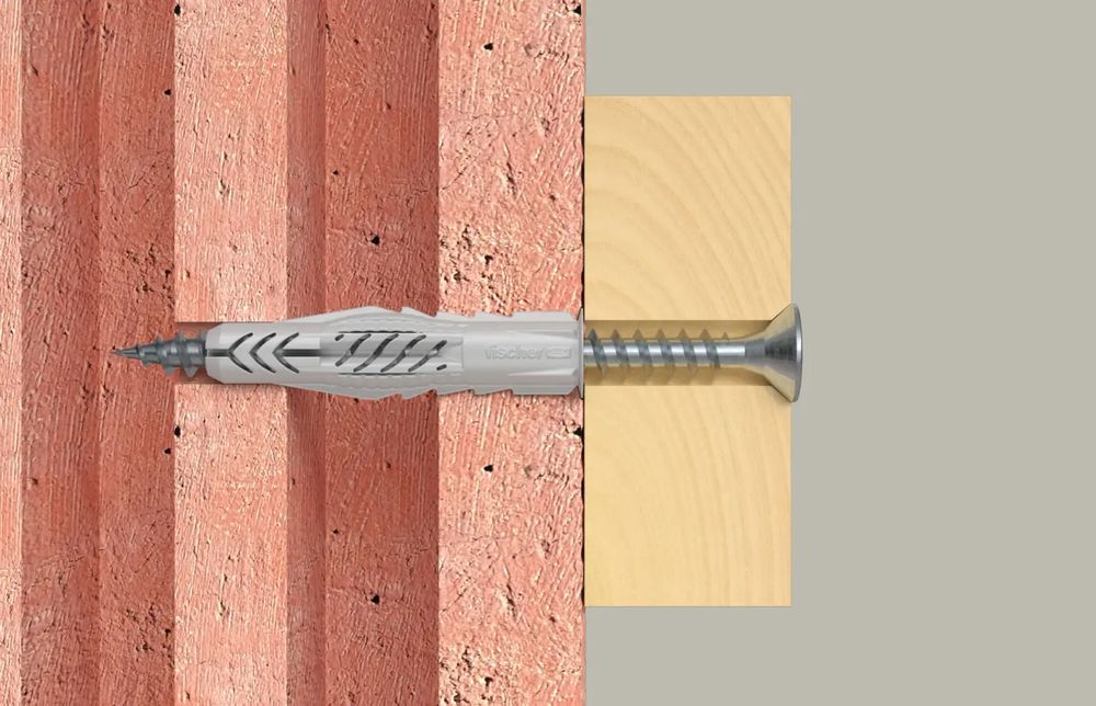 Fischer Kołek Uniwersalny Długi Ux 6X50 R Z Kołnierzem (100 Szt.)