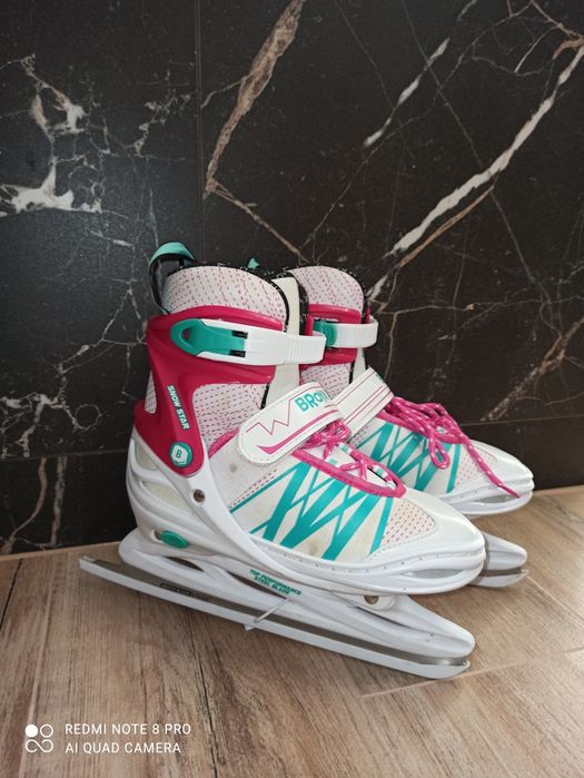 Łyżwy regulowane Broyx Snow Star Pink rozmiar 34-37