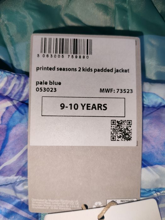 Нова куртка Mountain Warehouse 9-10 років 140 см для дівчинки