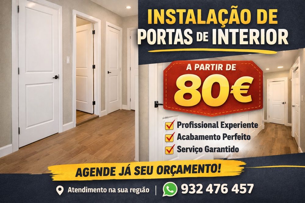 Instalação de porta de interior
