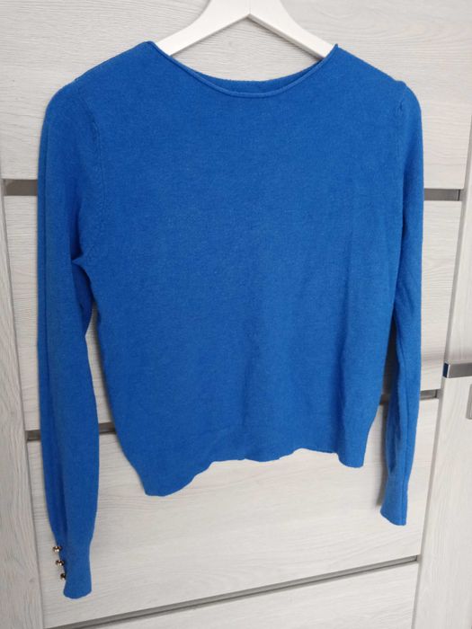 Sweterek niebieski cienki 36 38 uniwersalny