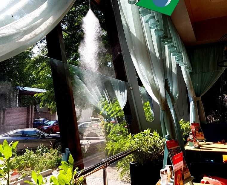 Кондиціювання ( охолодження туманом) , вентиляція