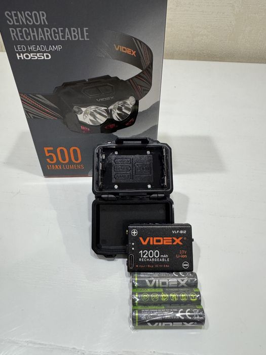 Налобний світлодіодний ліхтарик VIDEX VLF-H055D 500 Lm 5000 K