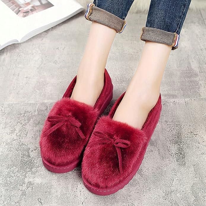 Ciepłe kapcie damskie czerwone r.40