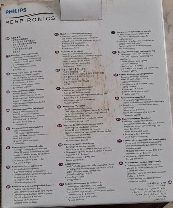 Sistema compressor de nebulização Philips