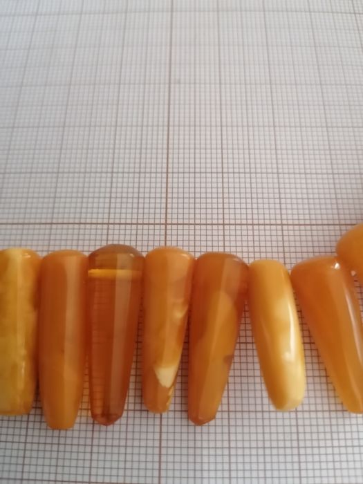 Naszyjnik bursztyn stary