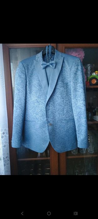 Garnitur ślubny Garnitex Garnitur Vegas Bridi Blue, błękitny/niebieski