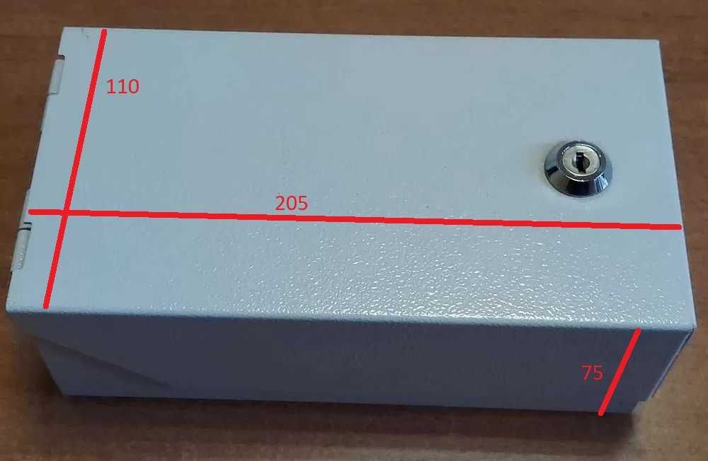 Коробка металлическая, с замком, 270 гр.