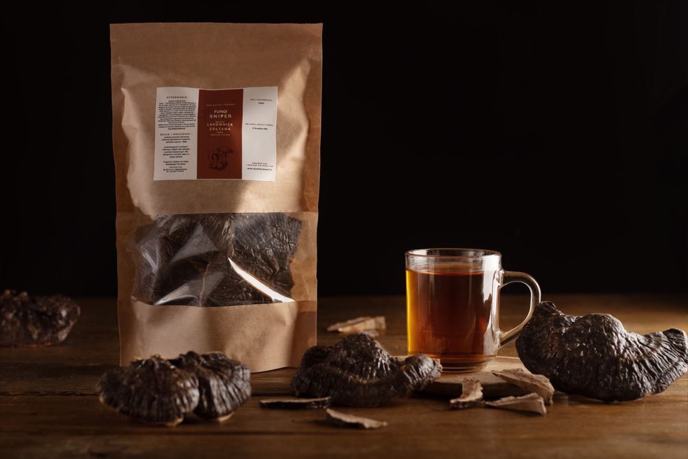 Lakownica żółtawa Reishi - suszona 100g.