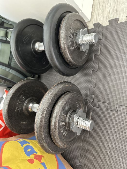 2 halteres cada um com 17kg