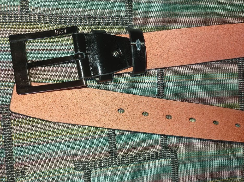 Чоловічий ремінь із натуральної шкіри 50-130 см.