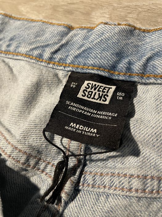 Sweet Skateboards Szerokie Baggy Vintage Drip y2k Jeansy Skateboard