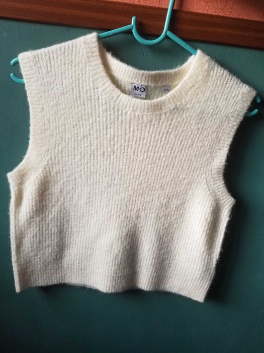 Colete de malha de menina