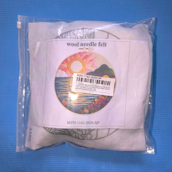 Набор для валяния шерстью "Море" 20*20 см