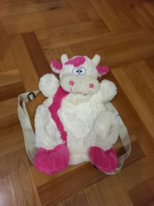 Plecak pluszowy krowa