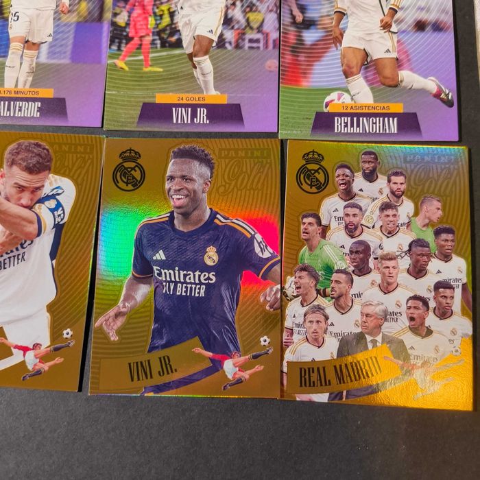 Set 50 Cartas Real Madrid Tricampeones Panini