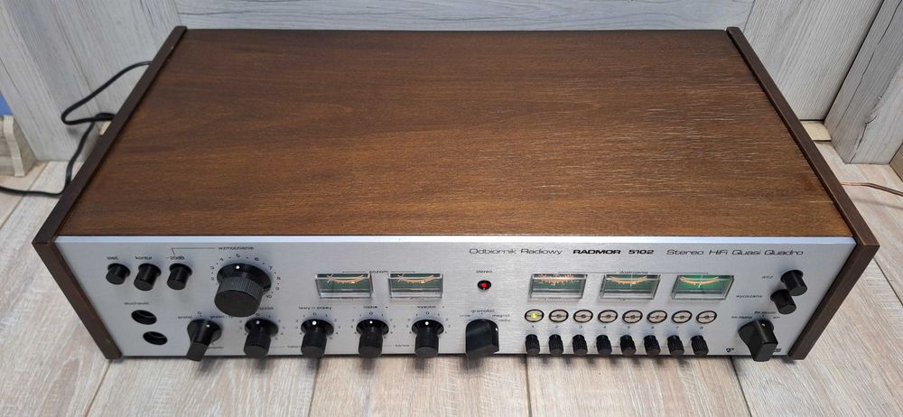 Unitra Amplituner Radmor 5102 Srebrny 81 R Zregenerowany PRZESTROJONY