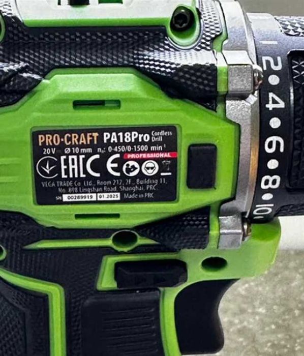 Шуруповерт Procraft Pa18pro електричний безщітковий