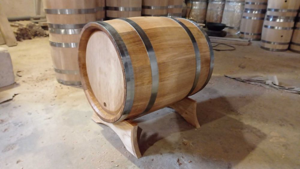 Бочка дубова нерж обруч, повний комплект. Якість