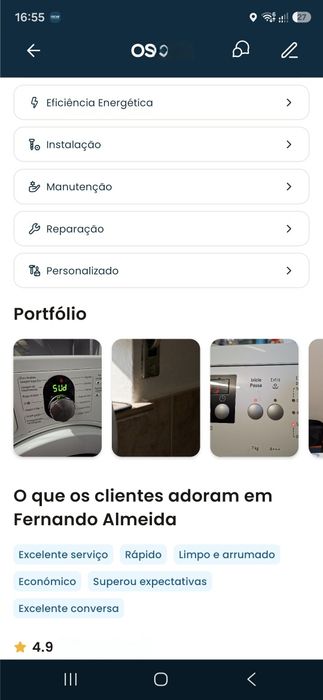 Reparações 24/7 ideal