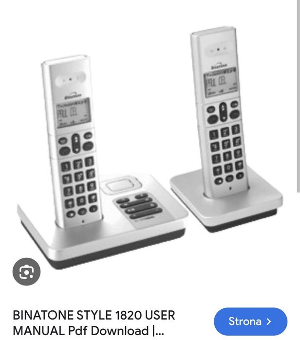 Cyfrowe telefony bezprzewodowe Binatone 1820 Nowa Niższa Cena