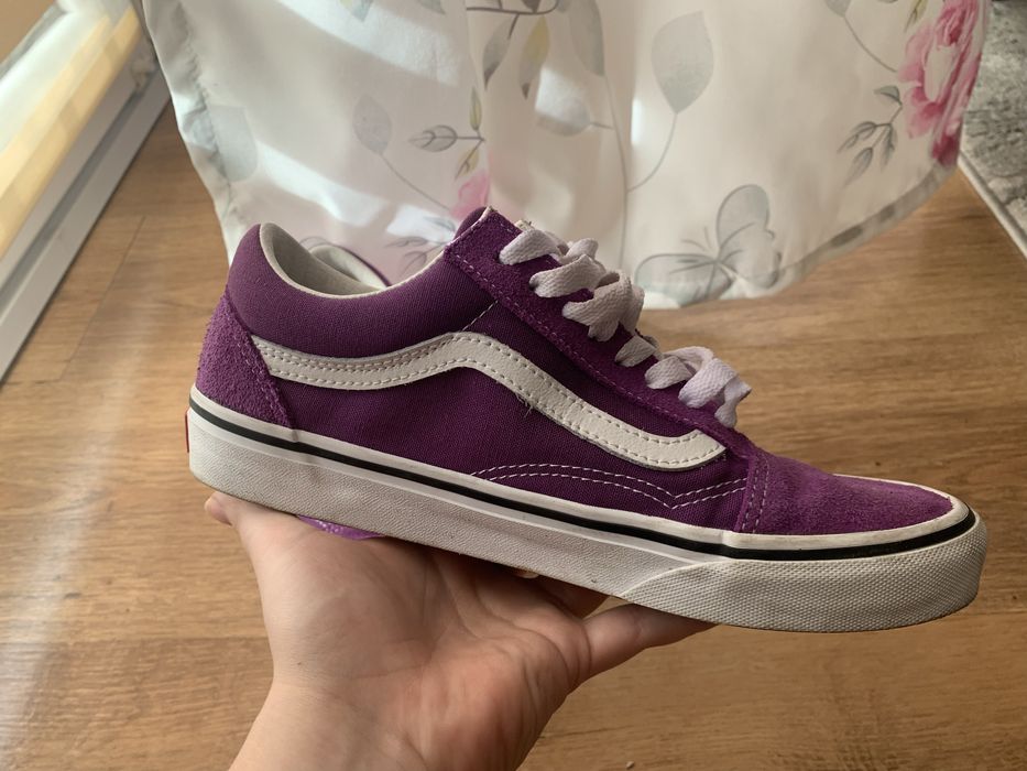 Filletowe tenisówki Vans Old School