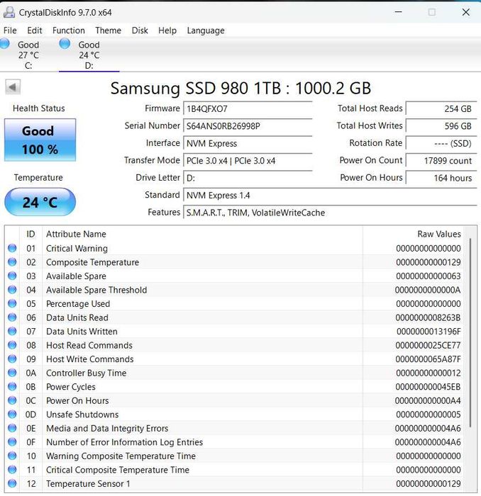 SSD диск Samsung 980 1TB m2 V-NAND (MZ-V8V1T0) Nvme 2280 NEW!