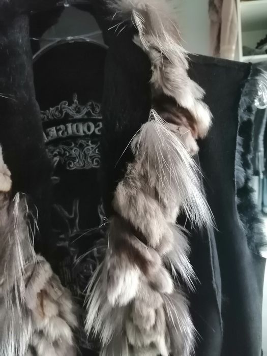 Rossodisera kamizelka futro skóra naturalna