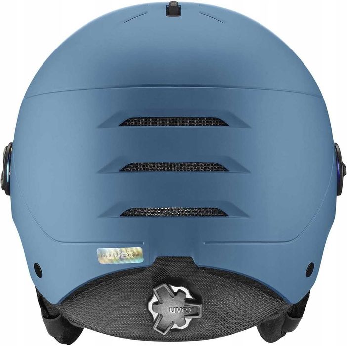 Kask narciarski Uvex Wanted Visor Stone Blue Matt M 54-58cm