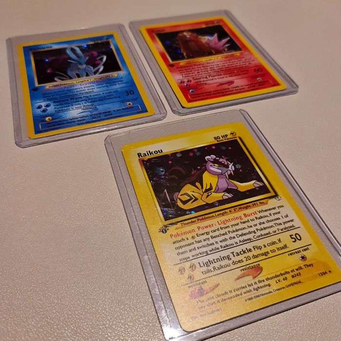 Conjunto de 3 Cartas Pokémon Lendários