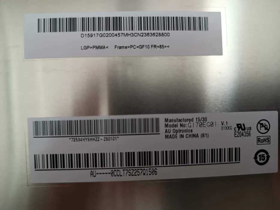 Panel LCD 17 G170EG01 au optronics