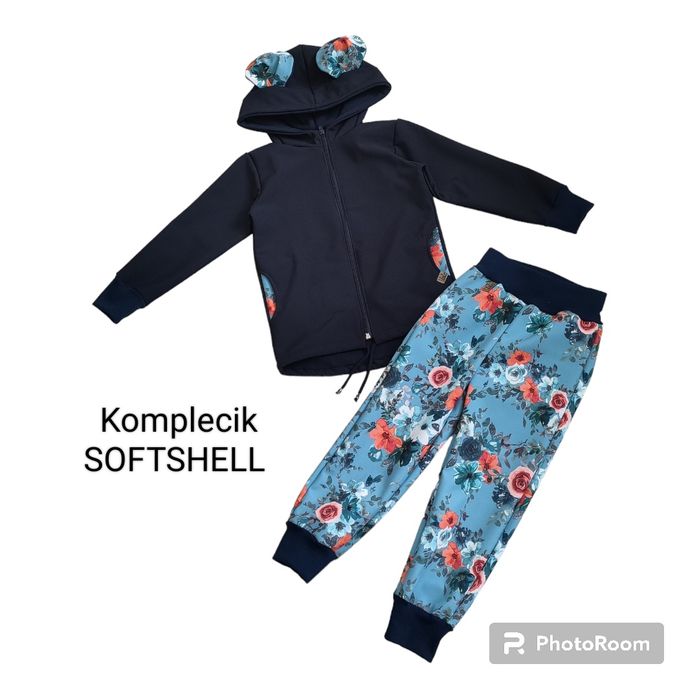 Komplet dla dziewczynki HandMade. Softshell