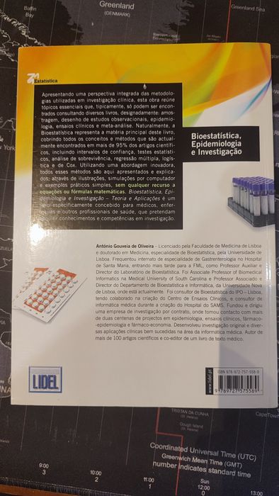 Livro Novo Bioestatística, investigação