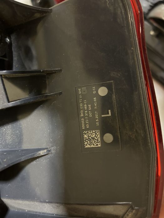 Задні фонарі bmw g30