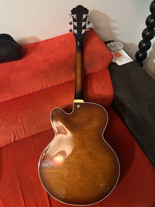 Ibanez Artcore AF85-VLS Full Hollowbody + Mala Rígida + Pestana em Osso