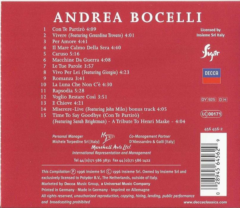Andrea Bocelli - Romanza64861820865155121