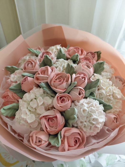 Зефірні квіти. Букети .Пасхальний декор.