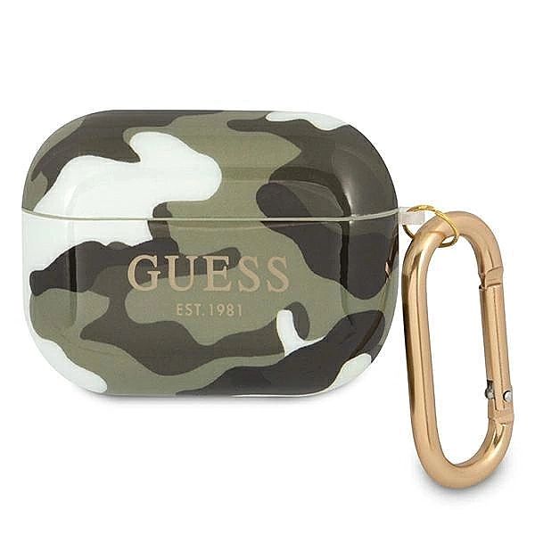 Etui Guess Camo Collection na AirPods Pro - zielone