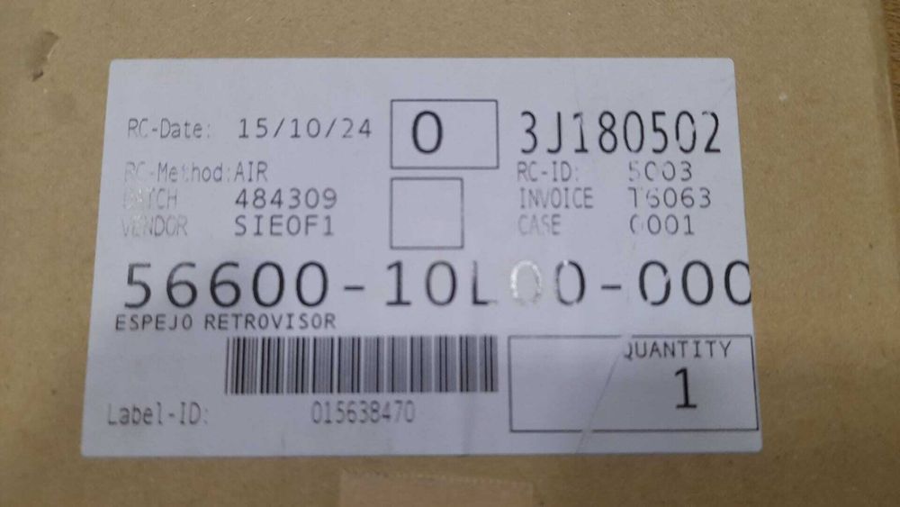 ESPELHO RETROVISOR ESQUERDO PARA SUZUKI GSX-R 1 3 0 0 HAYABUSA 2 0 2 4