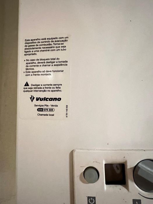 Esquentador Vulcano ventilado automático em excelente estado