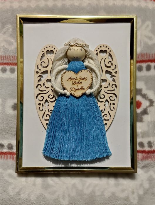 Anioł stróż Babci i Dziadka w ramce