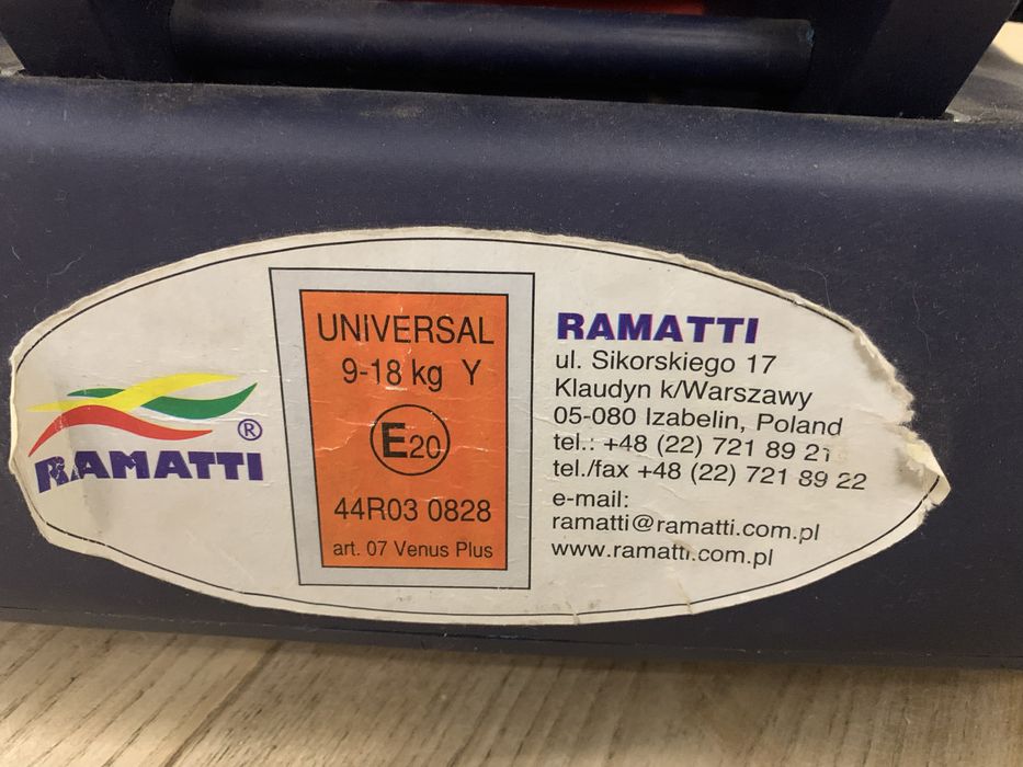 Дитяче автокрісло Ramatti