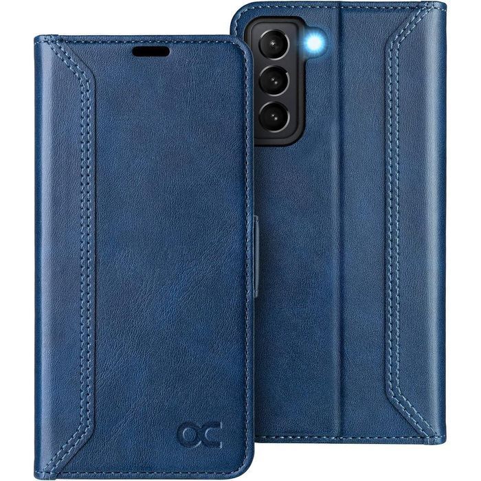 Etui Ocase Do Samsung Galaxy S21 Retro Granatowy