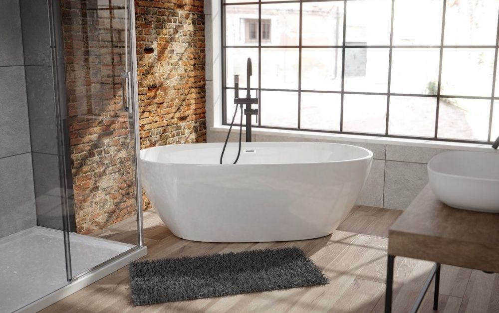 The North Bath Odin wanna wolnostojąca 170x85cm + Syfon Klik-klak