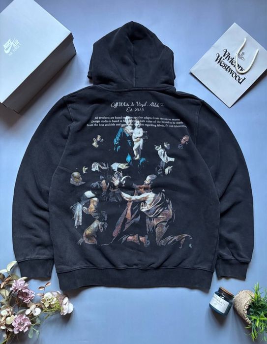 ‼️БЕЗ ПЕРЕДОПЛАТ‼️ Худі Off White чорного кольору