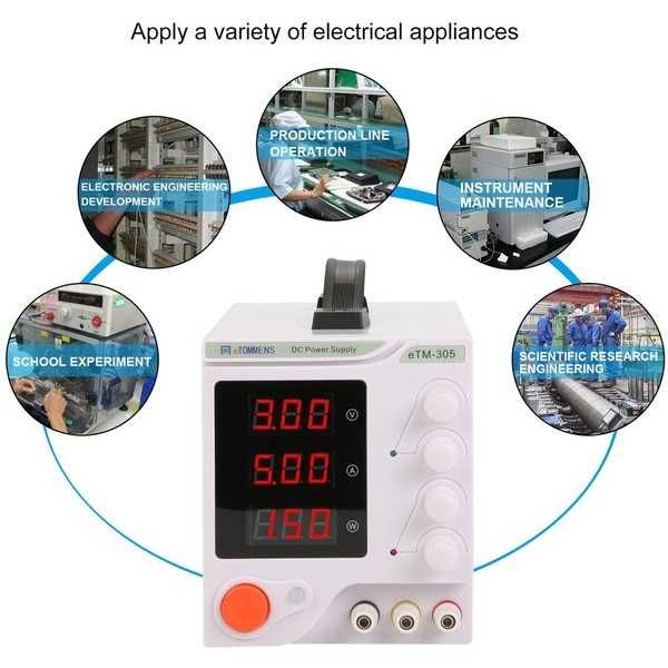 Лабораторный блок питания 30в 5А eTommens ETM-305 источник регулируемы