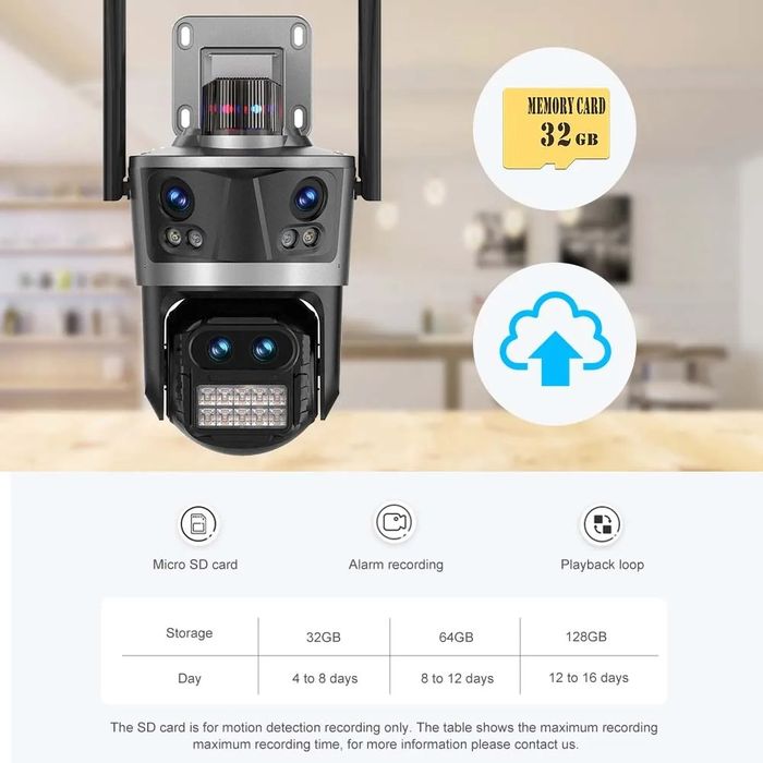 Камера IP PTZ 16mp zoom 8 відеонагляд ICSee